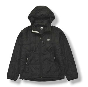 ★ゴールドウィン社製！ ヘリーハンセン HELLY HANSEN キルティング ジャケット M ブラック 中綿 ウィンド ブレーカー アウトドア ウェア★