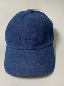 Champion チャンピオン ADJUSTABLE CAP ローキャップ 帽子 デニム調 展示未使用品