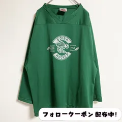 古着 used　EDINA HOCKEY　長袖ゲームシャツ　ロンTシャツ　緑