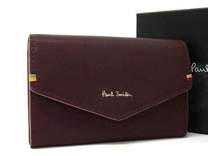 ■新品■未使用■ Paul Smith ポールスミス レザー コインケース コインパース 小銭入れ レディース ボルドー系 FA9975