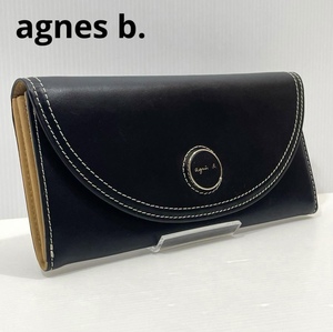 agnes b. (アニエスベー) 長財布 ブラック