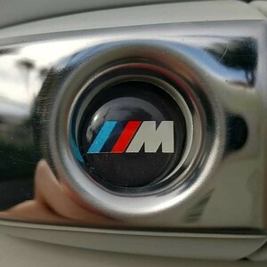 BMW M ビーエムダブリュー Mパフォーマンス Mスポーツ 3Dクリスタルエンブレム 15mm 鍵穴マーク 鍵穴隠し キーレス