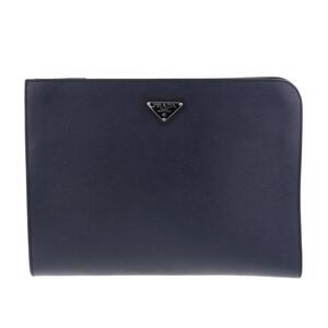 【水曜定休日・木曜発送】【中古】PRADA プラダ バッグ セカンドバッグ/ポーチ/クラッチ 2VN003 Navy サフィアーノ クラッチバッグ