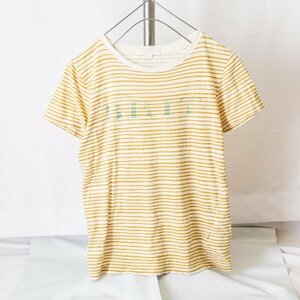 Tシャツ トップス 総柄 ボーダー ロゴ #REF! BURBERRY バーバリー 古着 キッズ（子供服） 10Y-140 半袖 綿 コットン A01478