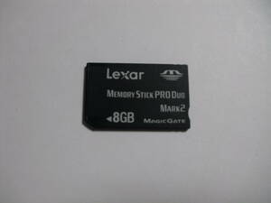 8GB　Lexar　フォーマット済み　メモリースティックプロデュオ memory stick pro duo