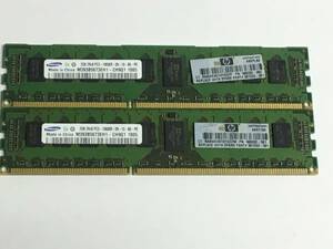 【中古パーツ】　サーバーメモリー SAMAUNG 2GB 2R*8 PC3-10600R-9-10-B0-P0 2GBx2枚　計4GB　1005　■Z048