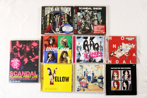 【SCANDAL】CD＋DVD 9タイトル『SCANDAL FIRST LIVE』『Queens are trumps』『SCANDAL SHOW』『ENCORE SHOW』『TEMPTATION BOX』他 USED