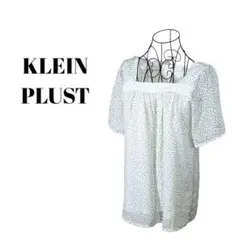 【KLEIN PLUST】レディース　プルオーバー　小花柄　胸元レース♪ 裏地