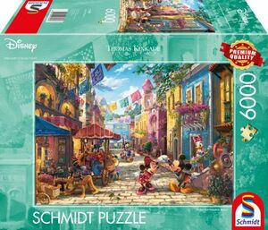 57397 SD 6000ピース ジグソーパズル ドイツ発売 ディズニー ミッキー・ミニー Thomas Kinkade - Mickey and Minnie in Mexico