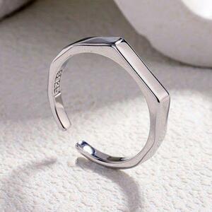リング メンズ シルバー 925 シグネット デザイン 指輪 スクエア 印台 2