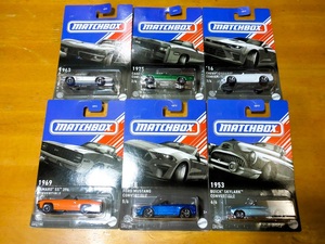 【MATCHBOX】6台セット アメリカン コンバーチブル テーマ アソート (コルベット エルドラド カマロ マスタング スカイラーク chevy ford)