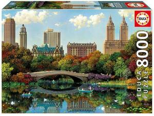 17136 8000ピース ジグソーパズル スペイン発売●Educa●セントラルパークボウブリッジ、ニューヨーク Central Park Bow Bridge