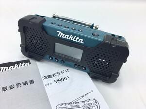 新品 マキタ 充電式ラジオ MR051 本体のみ 10.8V 未使用 ( コードレス ラジオ 充電式 本体 FM AM ■ BL1013 で使用可能です。