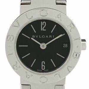 ブルガリ BVLGARI ブルガリ ブルガリ BB23SS 腕時計 SS クォーツ ブラック レディース 【中古】