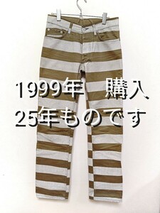 【約25年もの】1999 本人期HELMET LANGプリズナー　パンツ ベージュ 29 Mサイズ/翌日に出荷対応　