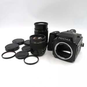 1円〜 PENTAX ペンタックス 645 中判フィルムカメラ レンズ2点 動作未確認 y33-3278730【Y商品】