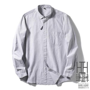 3XL 8703グレー シャツ メンズ メンズシャツ メンズ 長袖シャツ ボタンダウンシャツ