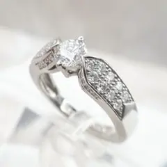 ★CHAUMET★ ショーメ プリュム ダイヤリング Pt950 0.40ct