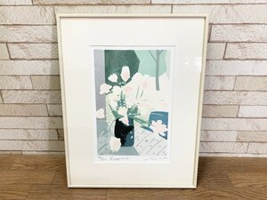 Tossiside 絵画 花 はな 58/100 Fragrance 額縁 花瓶 インテリア 雑貨 アート 飾り 額寸40.5cm×52.5cm