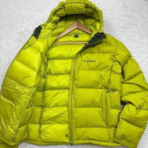 【極美品Lサイズ!!!】montbell permafrost light down parka モンベル パーマフロスト ライト ダウンパーカー ライトグリーン メンズ 