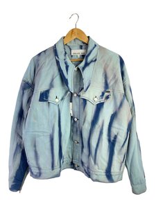 MIKAGE SHIN◆24ss/hand Effected Denim Jacket/Gジャン/0/コットン/BLU/ブリーチ加工