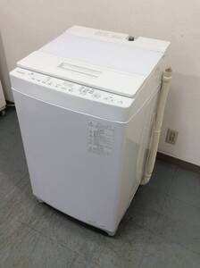 YJT10029【TOSHIBA/東芝 7.0㎏洗濯機】美品 2020年製 ZABOON AW-7D9 家電 洗濯 簡易乾燥付