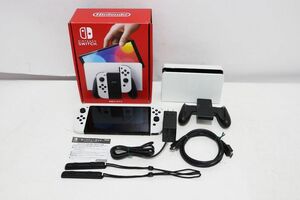 E034H 049 Nintendo Switch ニンテンドースイッチ 有機ELモデル ホワイト 現状品 ジャンク扱い