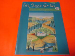 ♪輸入楽譜　Folk Songs for Two: Any Voice Combination 　ヴォーカル　CD付　フォークソング