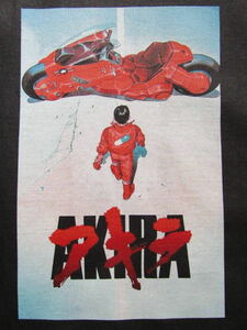 【未使用品】 アキラ AKIRA 金田　カネダ Tシャツ ユニフォーム　ブラック　L　アニメ　美品