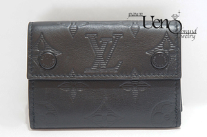 【質屋】送料無料！LOUIS VUITTON ルイ・ヴィトン モノグラム・シャドウ ディスカバリーコンパクトウォレット