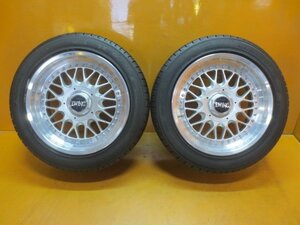 ☆スピスタ☆タイヤホイール　WORK EWING 180SX・コルト S13 シルビア 16インチ 7J ＋25 114.3-4　205/50R16　R16950　中古　07 15