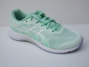 即決 24.5cm asics ヒモ式 アシックス レーザービーム RH 1154A144 301 ミント 子供 キッズ 女の子 スニーカー 通学 上履き