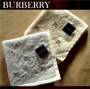 新品☆未使用☆バーバリー☆BURBERRY☆タオルハンカチ☆2枚 セット☆カシミヤ