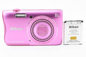 【良品】 ニコン Nikon COOLPIX S3700 クールピクス ピンク コンパクトデジタルカメラ #6926