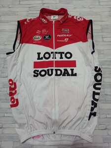 支給品　LottoSoudal　ベスト　サイクルジャージロード自転車RIDLEY　バイク　