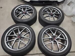 WRX STi VAB Type S 純正ホイール BBS 鍛造 8.5J 18インチ 5穴 PCD:114.3 オフセット+55 (レヴォーグ VMG VBA S4 VNH VN5 VGA等 RI-A 