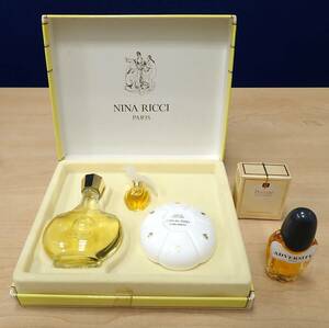 50000★NINA RICCI ニナリッチ 香水3ml トワレ25ml 石鹸25g ペルコアット ADVERSITY ミニサイズ 未使用 経年保管品