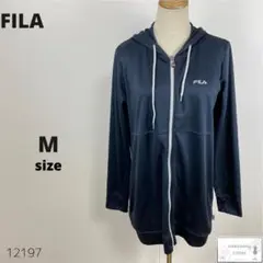 美品 FILA フィラ パーカー 羽織り ミドル丈 スポーツウェア M