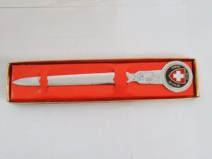 AA 10-8 ペーパーナイフ スイス ロゴマーク入り L=約21cm SWITZERLAND レターオープナー