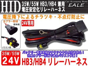 24V用 35W/55W HID 電圧安定化リレーハーネス HB3/HB4兼用 I-26