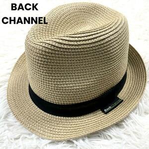 BACK CHANNEL バックチャンネル ストローハット パナマハット ペーパー製 麦わら帽子 中折れ帽 メンズ 