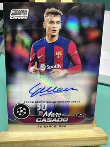 2023-24Topps Stadium Club Chrome Marc Casado マーク・カサド Barcelona auto 直筆サイン