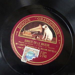 仏DisqueGramophone L745/8　フランク「ヴァイオリンソナタ」　カントレル　デカーヴ