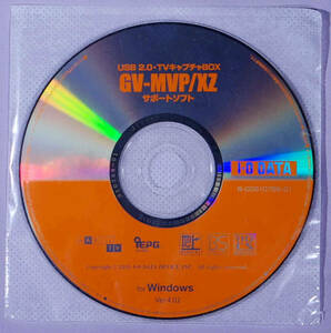 I-O DATA TVキャプチャBOX GV-MVP/XZ サポートソフトCD-ROM