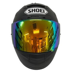 【即決】 SHOEI ショウエイ フルフェイスヘルメット X-12 X-TWELVE ※ミラーシールド付き 黒系 ブラック系 M(57-58㎝)サイズ 14003-100