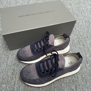 BRUNELLO CUCINELLI ブルネロ クチネリ メンズスニーカー ウォーキングシューズ　ローカット 靴　スポーツ EU44 通気性 箱付 夏