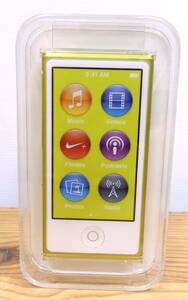 未開封保管品/w-1162/ipod nano 第7世代 16GB イエロー A1446 MD476J/A / 未使用