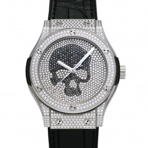 ウブロ HUBLOT クラシックフュージョン 542.NX.9000.LR.1704.SKULL 全面ダイヤ文字盤 新品 腕時計 メンズ