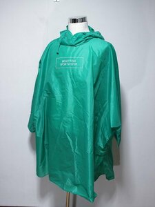 BENETTON ベネトン ロゴ ナイロン100％ ビッグサイズ 撥水加工 マントポンチョ