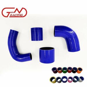 ターボホース インプレッサ GC8 STI Ver3 4 スバル インタークーラーホース 4本 JNRacing ブルー